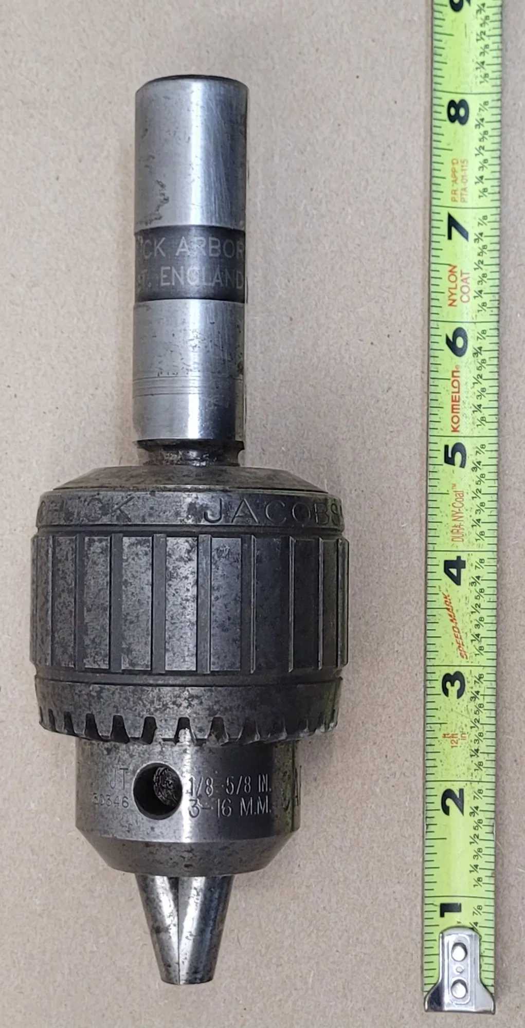 JACOBS 16N TOOLING/ACCESSORIES 1/8-5/8IN CAP 3-16MM 1IN ARBOR - MACHINE TOOLING