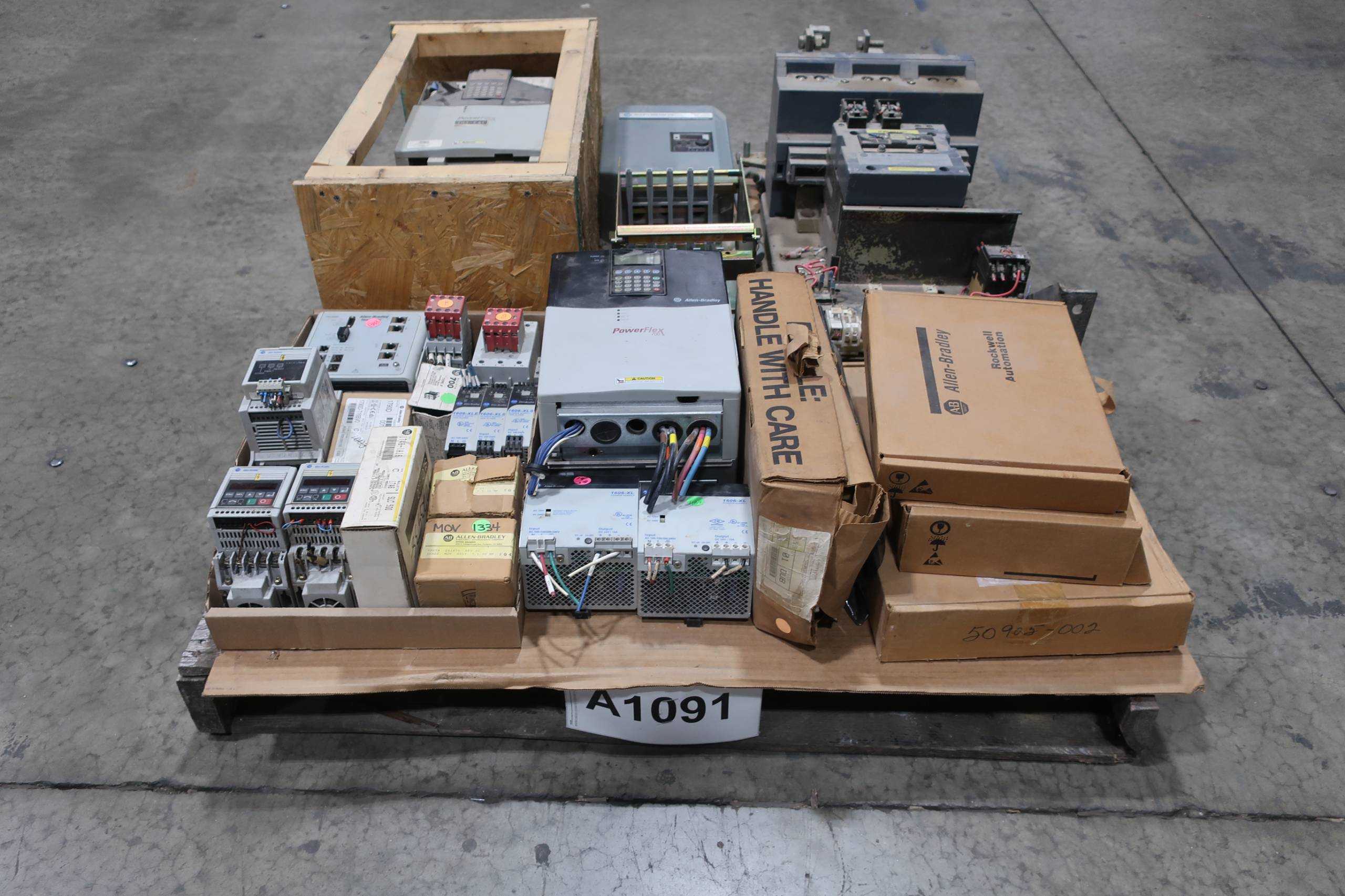 PALLET OF ASSORTED ALLEN BRADLEY AUTOMATION - AUTOMATION & CONTROLS