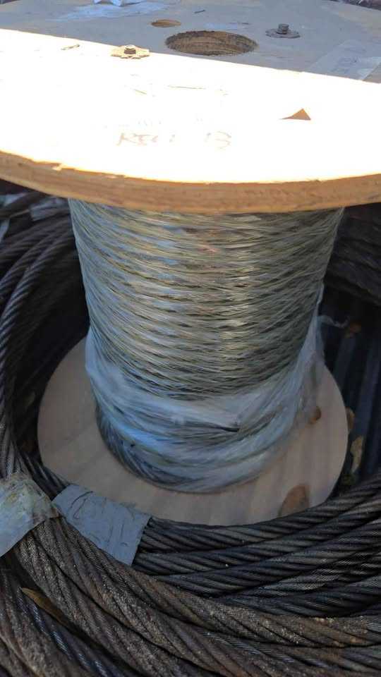 125' SPOOL OF 3/8" STEEL CABLE - CABLE
