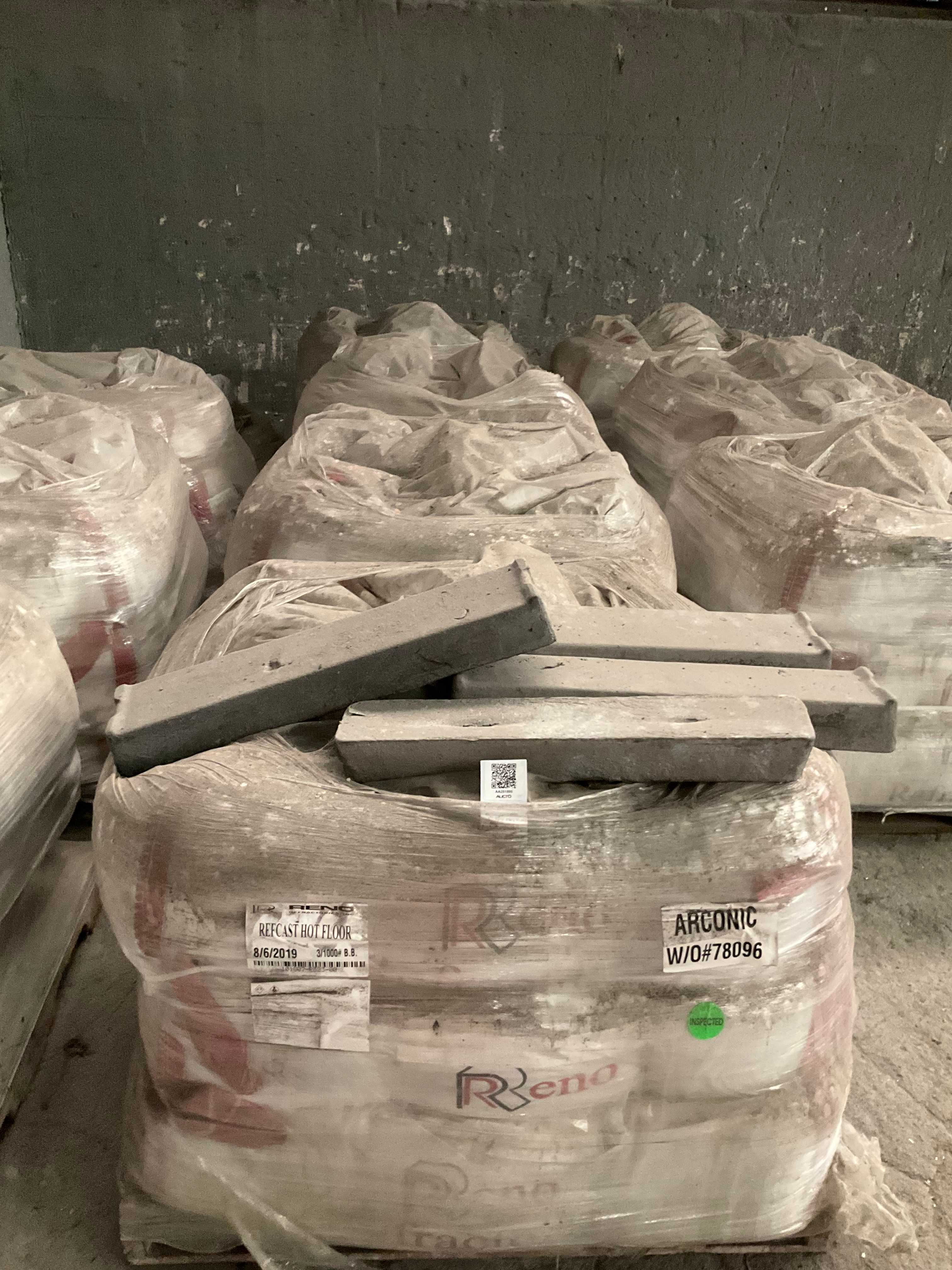 QTY 11- PALLET OF RENO HIGH TEMPERATURE CEMENT - MISCELLANEOUS