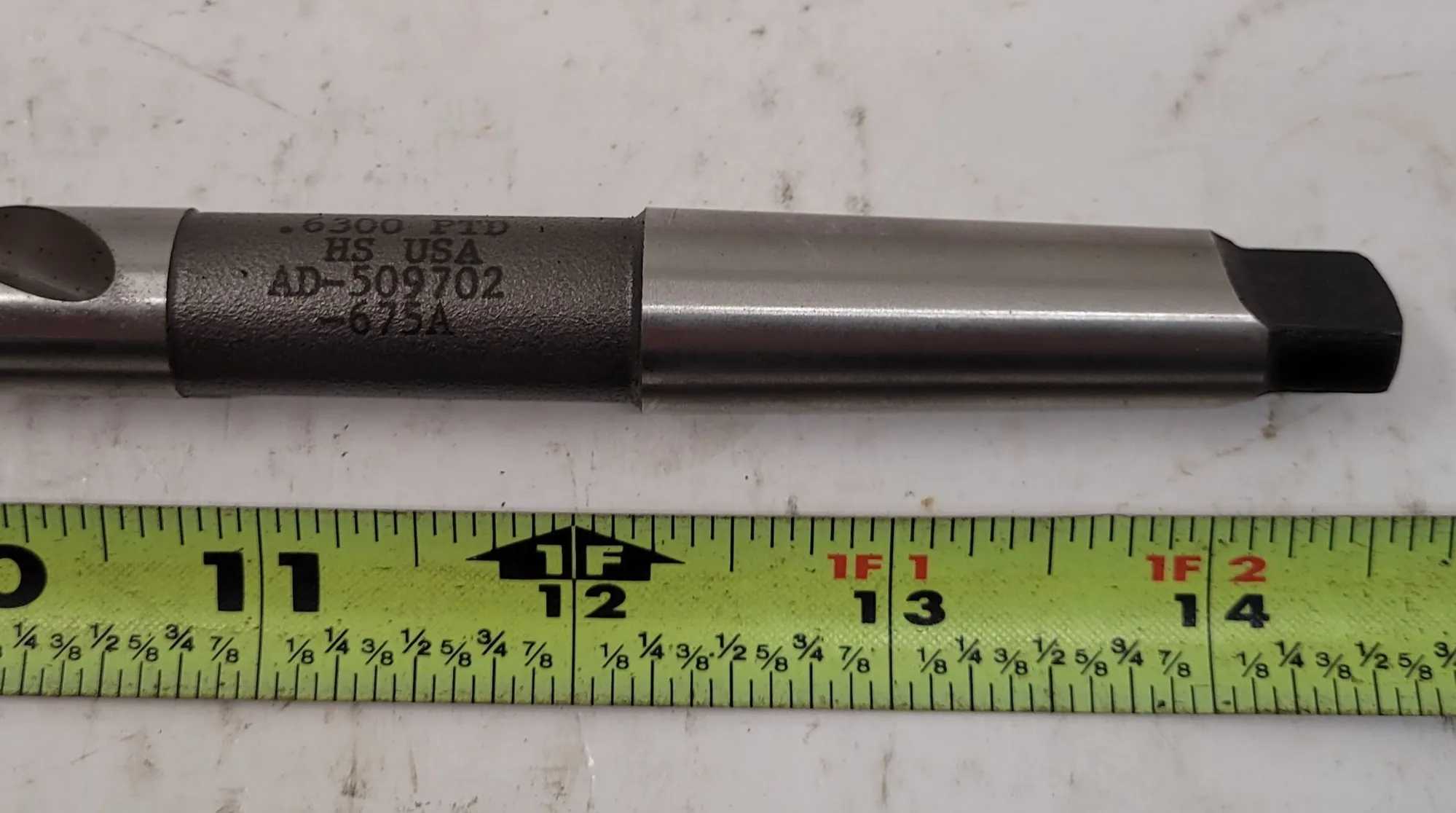 PTD HS USA AD-509702-675A DRILL .6300" MT2 TAPERED SHANK 14-5/8" OAL 2 FLUTES - MACHINE TOOLING