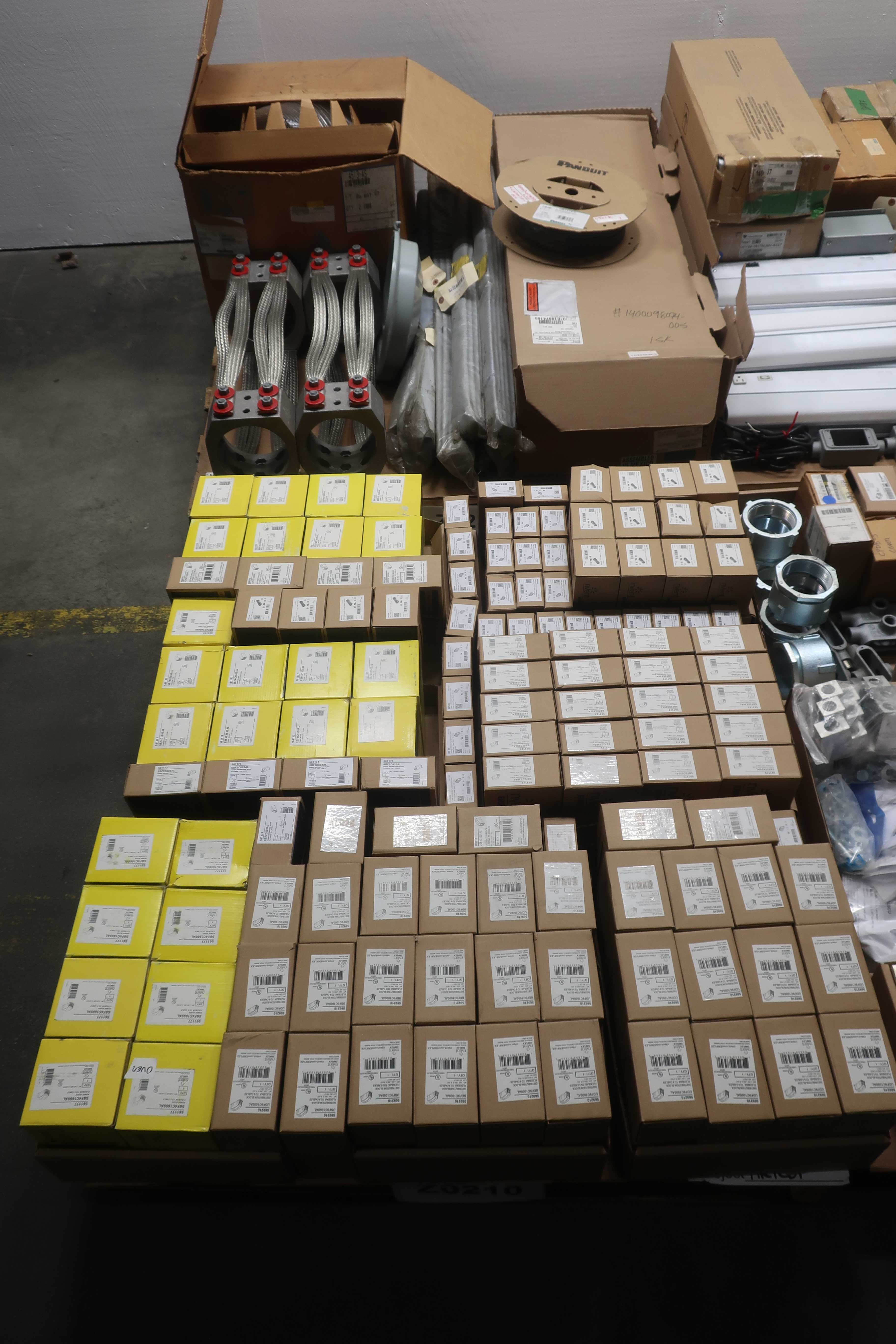 4 PALLETS OF ASSORTED ELECTRICAL - ELECTRICAL COMPONENTS