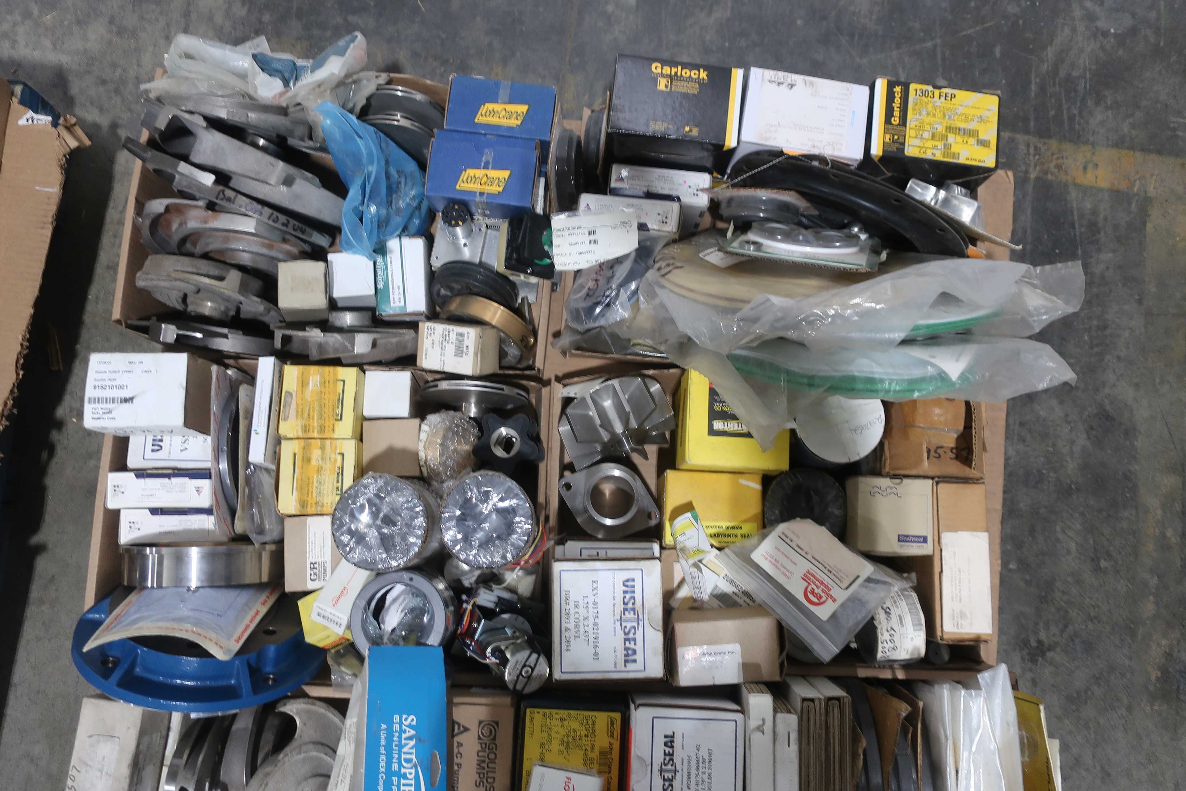 SKU 1740360 - 2 PALLETS OF ASSORTED PUMP PARTS AND ACCESSORIES - PUMP REPLACEMENT PARTS