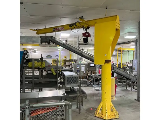 ABELL-HOWE 1/2 TON JIB CRANE WITH HOIST - undefined