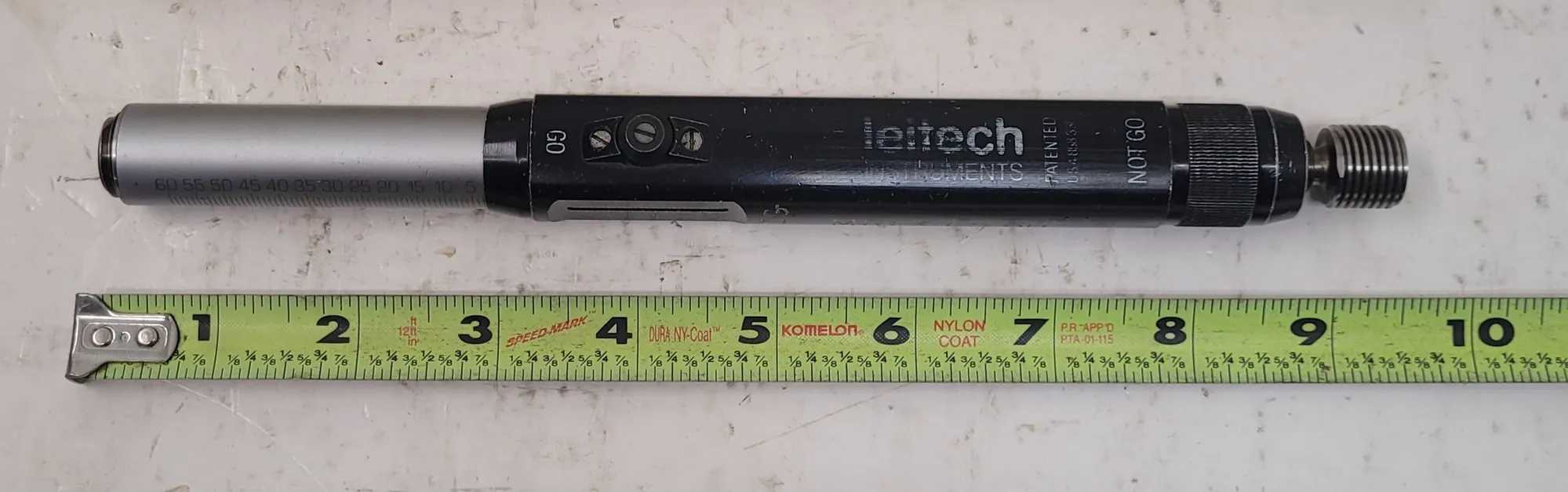 LEITECH M16X1.5-6H THREAD/DEPTH PLUG GAGE, GO/NO GO PITCH DIAMETER (15.026/15.216MM) - MACHINE TOOLING