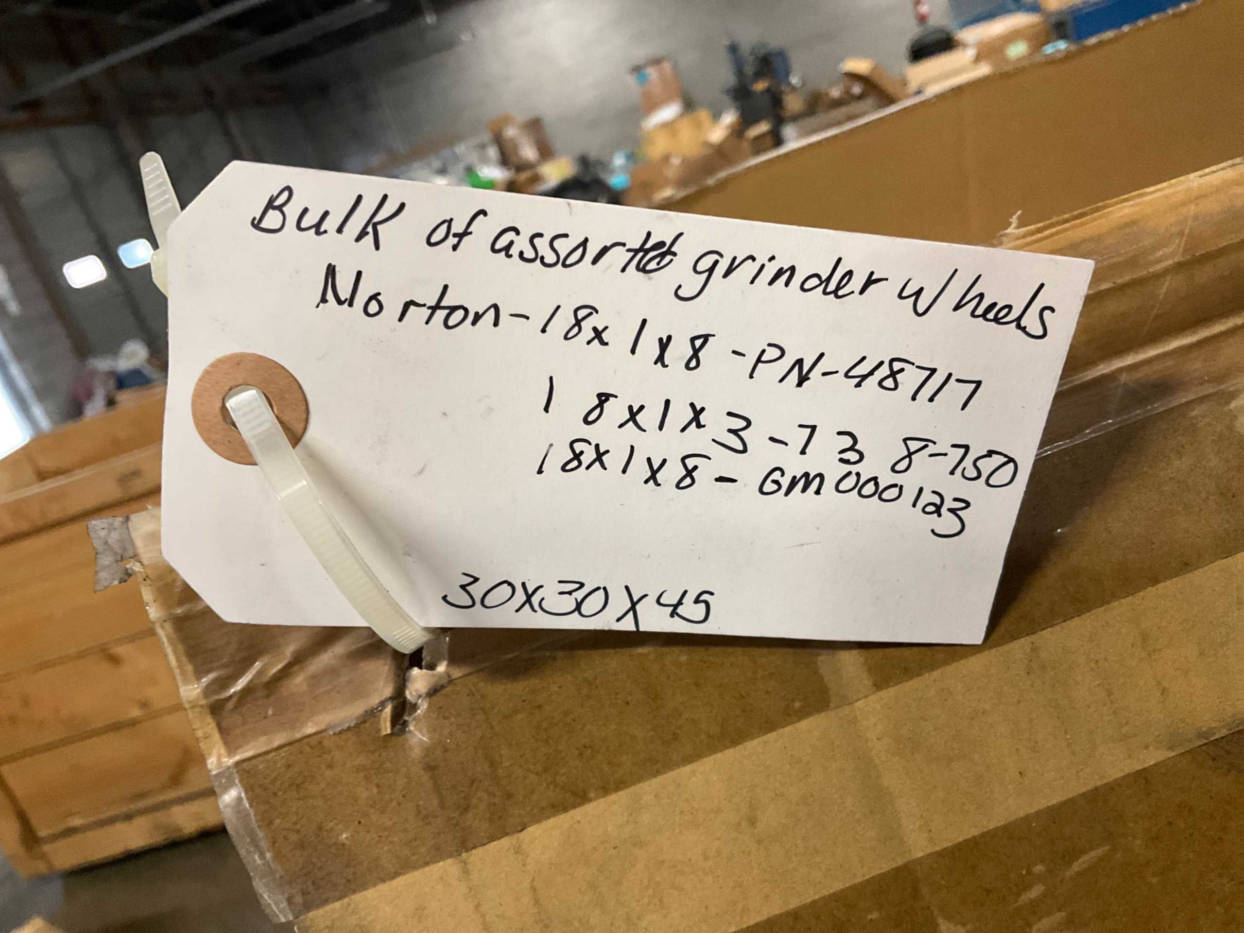 BULK QTY OF GRINDER WHEELS - GRINDING MACHINE PARTS