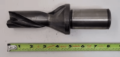 ISCAR DZ1375 INDEXABLE INSERTED DRILL, 1.375" DIA, 3.09" DEPTH, STRAIGHT SHANK, 2 FLUTE - MACHINE TOOLING
