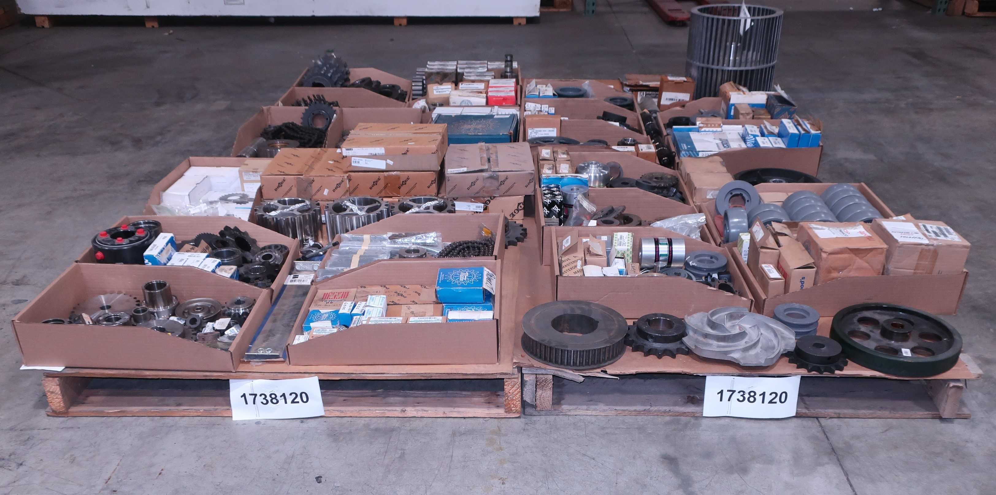SKU 1738120 - 4 PALLETS OF ASSORTED POWER TRANSMISSION