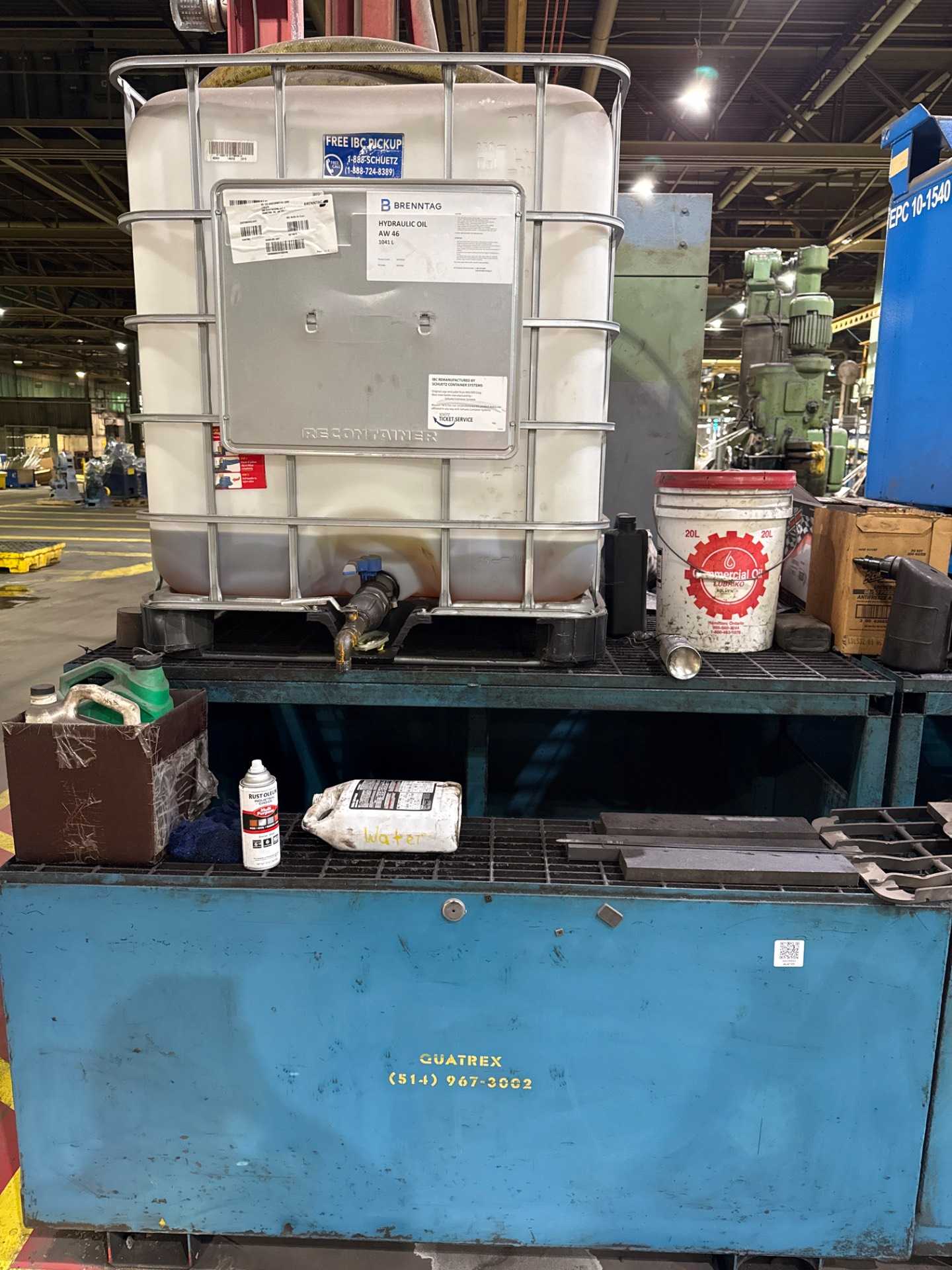 Ibc Tank with Hydraulic Oil & Spill Containment - TANKS