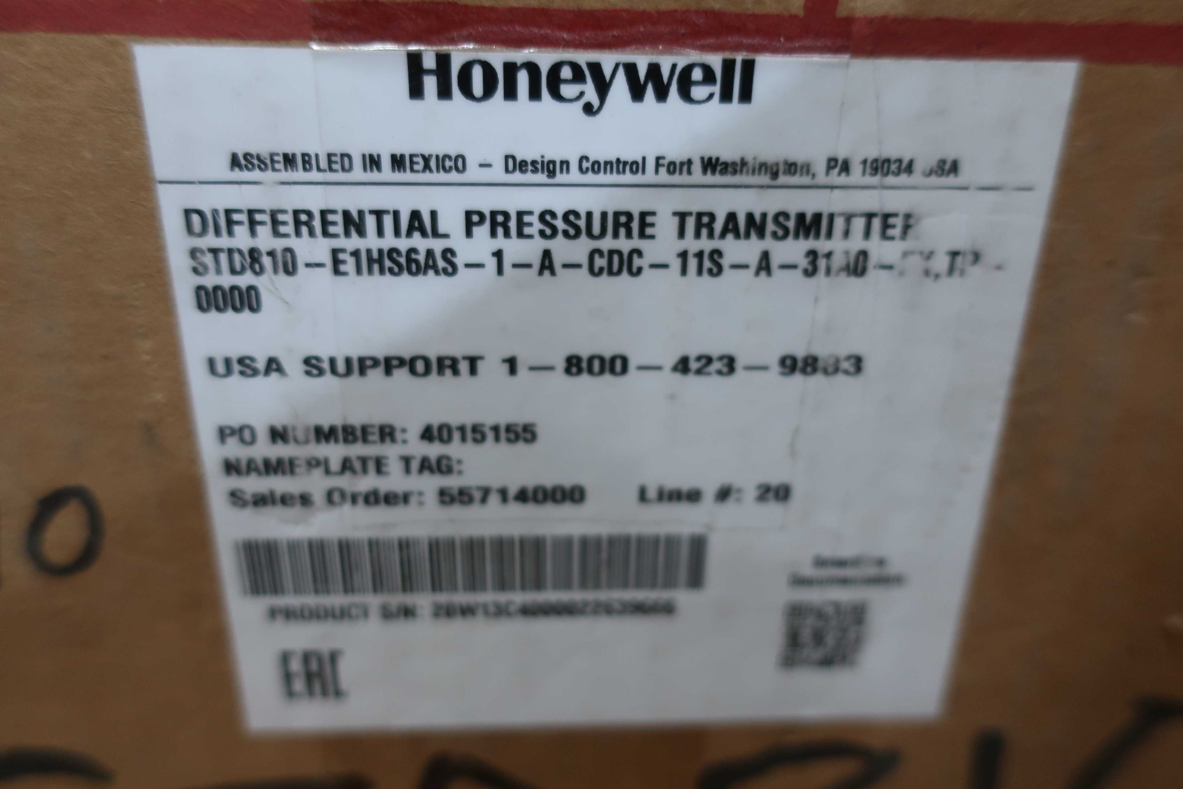 PALLET OF ASSORTED HONEYWELL GAGE PRESSURE TRANSMITTERS - PRESSURE TRANSMITTER
