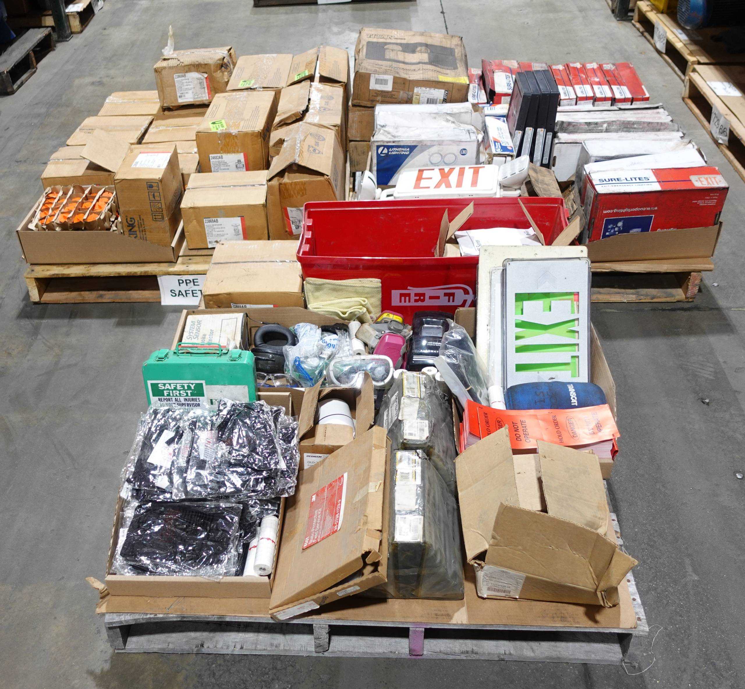 3 PALLETS OF ASSORTED PPE AND SAFETY EQUIPMENT - SAFETY EQUIPMENT