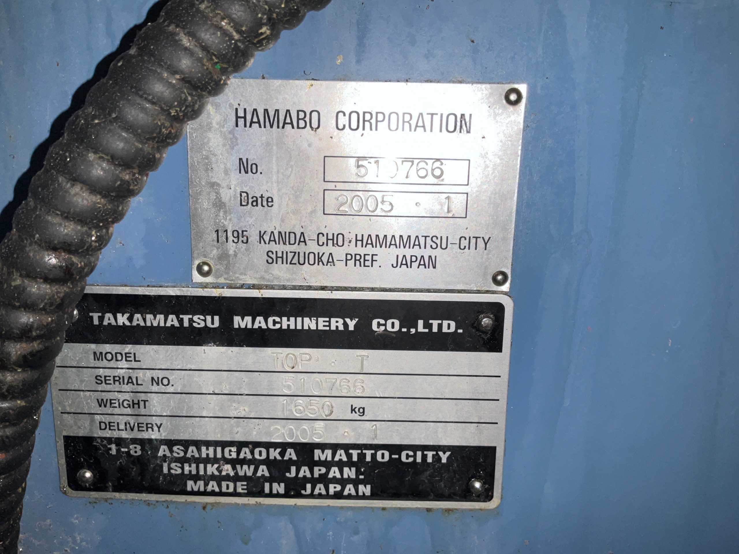 2005 TAKAMATSU TOP-T CNC LATHE - CNC LATHES