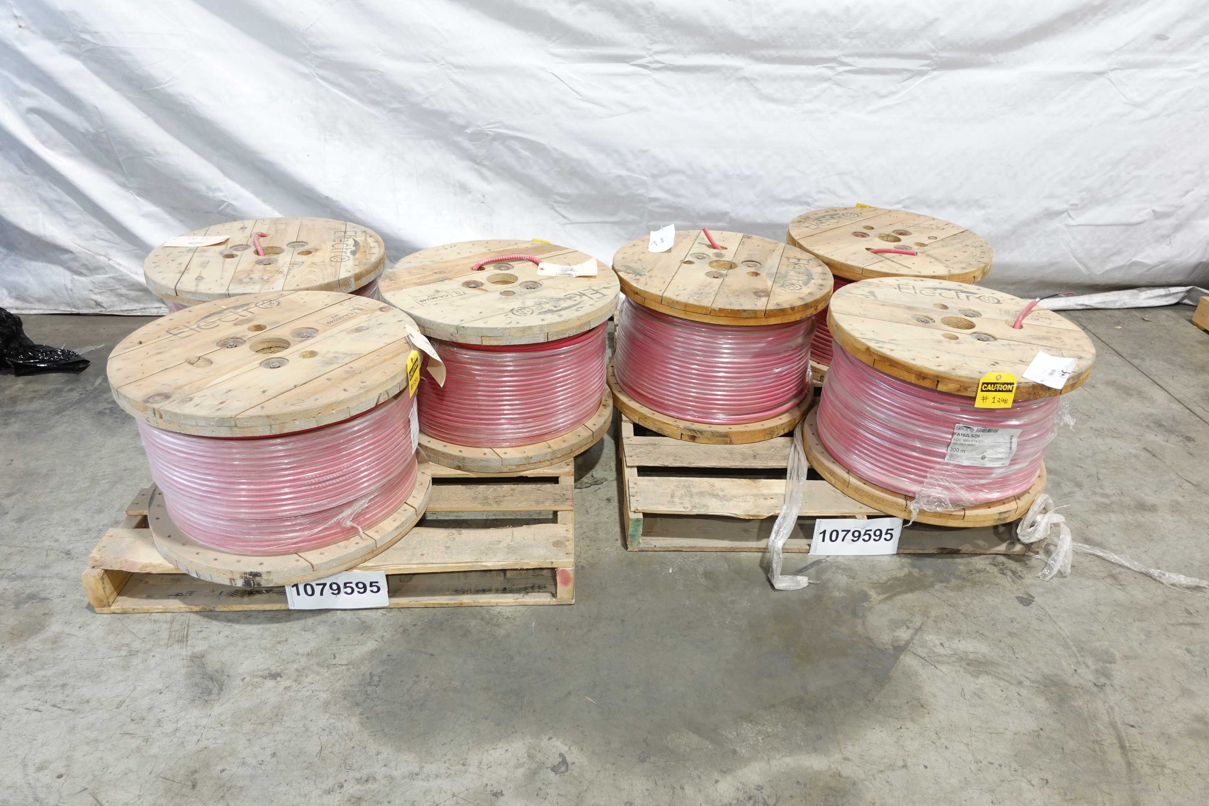 SKU 1079595 - LOT OF 6 SPOOLS OF ELECTRO FA162LSZH ACIC 300V FT4-ST1 2C 16/1AWG 300M WIRE - ELECTRICAL WIRE