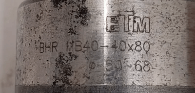ISCAR ETM BHR MB40-40X80 BORING HEAD - RANGE 50MM-68MM SINGLE CUTTER MANUAL ACTUATION - MACHINE TOOLING