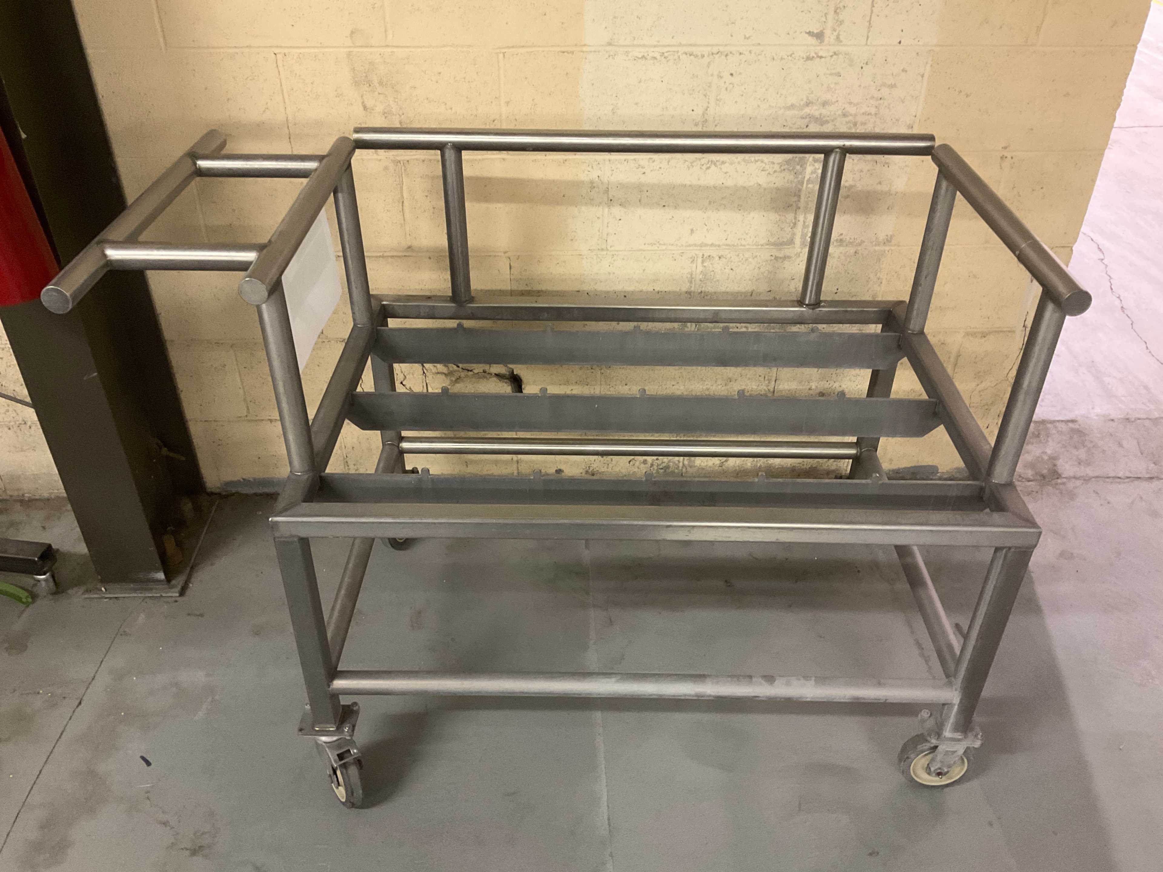 Lot of 2 Stainless Steel Carts - ROLLING CART