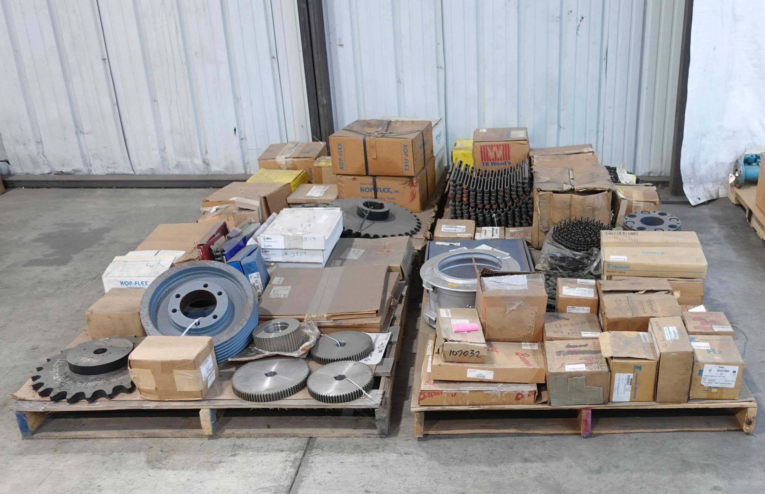 SKU 1728889 - 4 PALLETS OF ASSORTED POWER TRANSMISSION REPLACEMENT PARTS - POWER TRANSMISSION