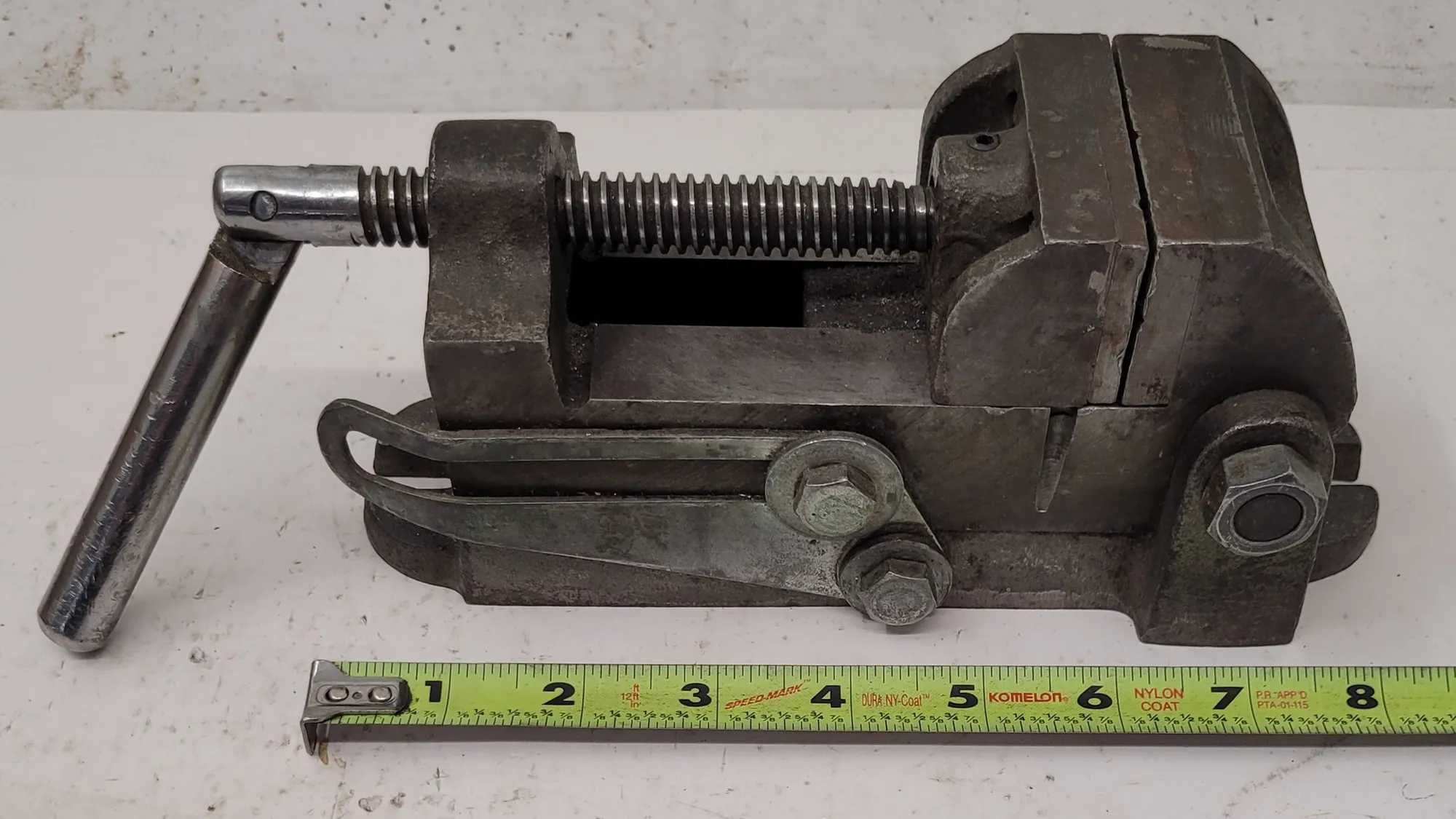 PIVOTAL DRILL PRESS TILTABLE VISE - MACHINE TOOLING