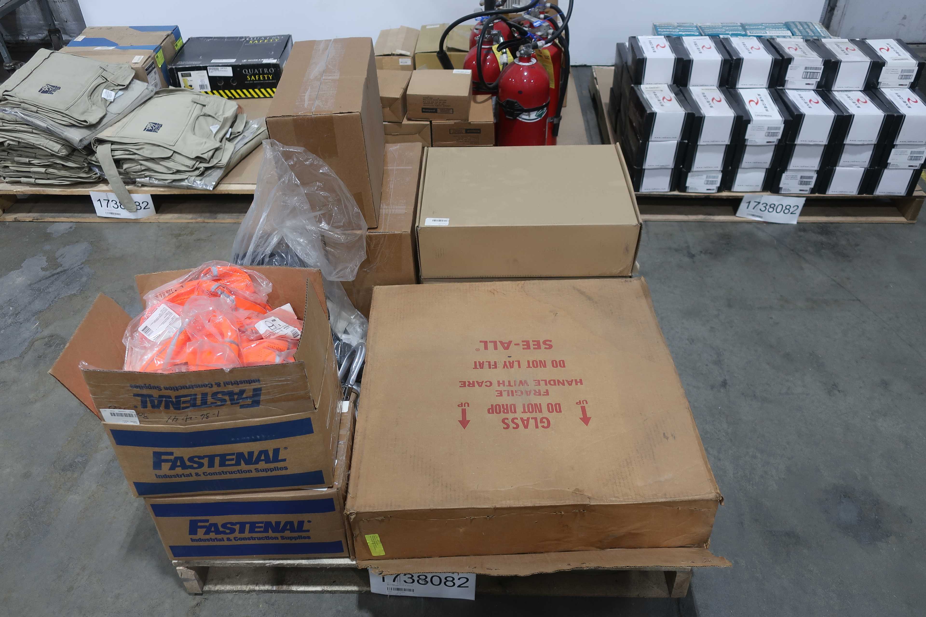 SKU 1738082 - 4 PALLETS OF ASSORTED SAFETY EQUIPMENT - SAFETY EQUIPMENT