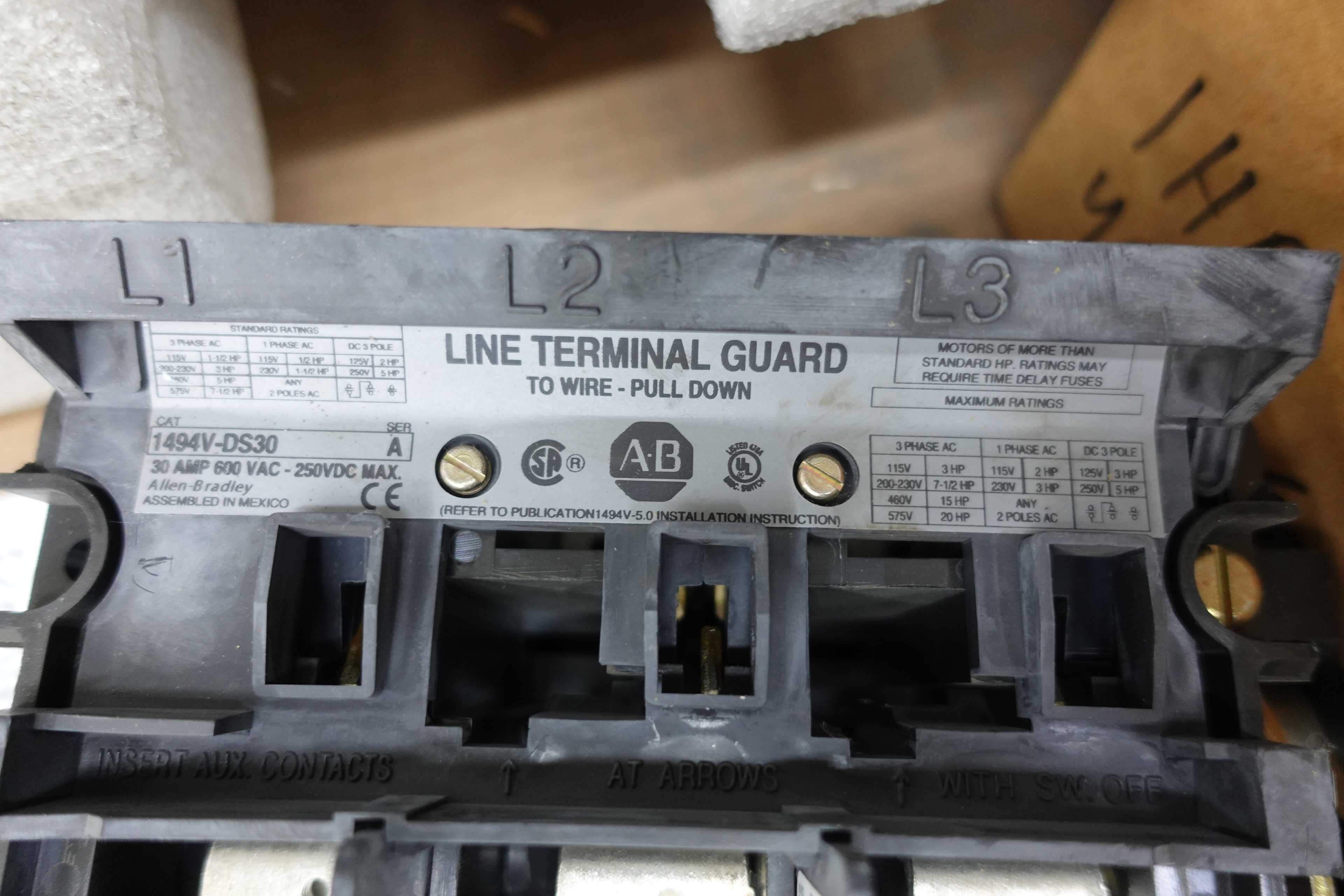SKU 1716894 - PALLET OF ASSORTED ALLEN BRADLEY REPLACEMENT PARTS - AUTOMATION & CONTROLS
