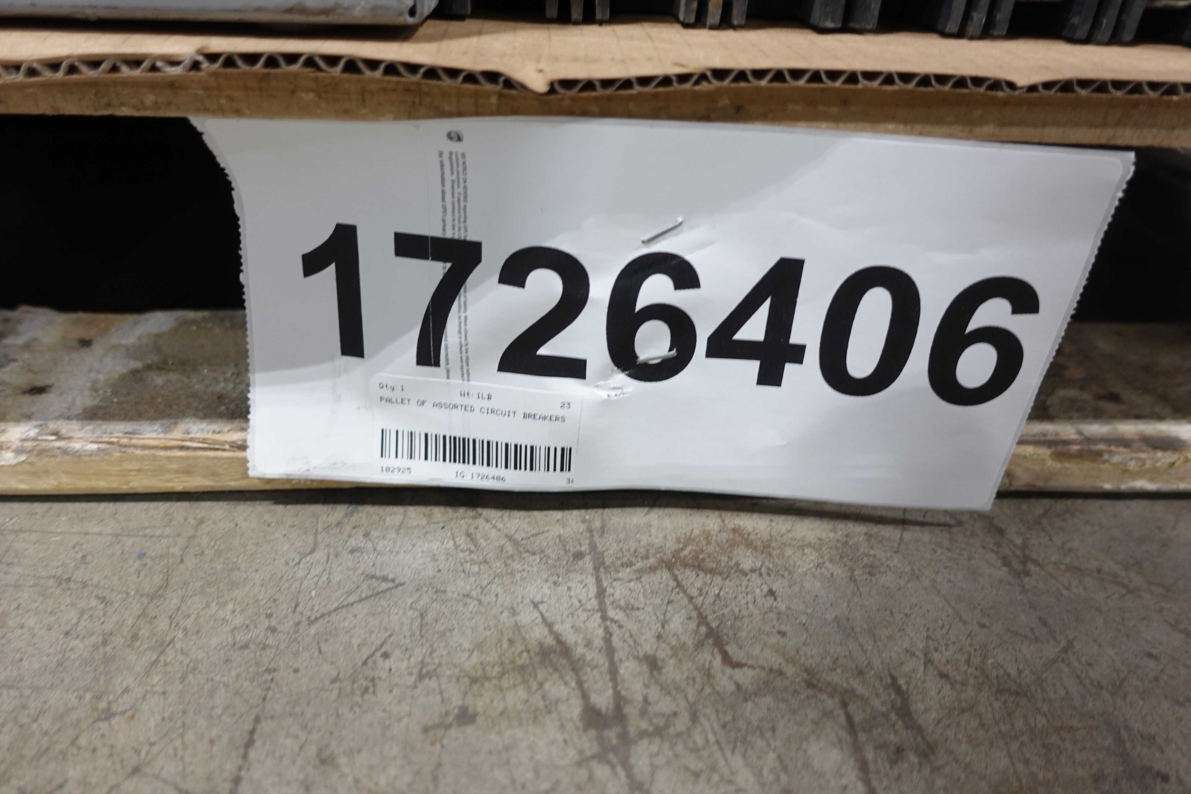 SKU 1726406 - PALLET OF ASSORTED CIRCUIT BREAKERS - CIRCUIT BREAKERS