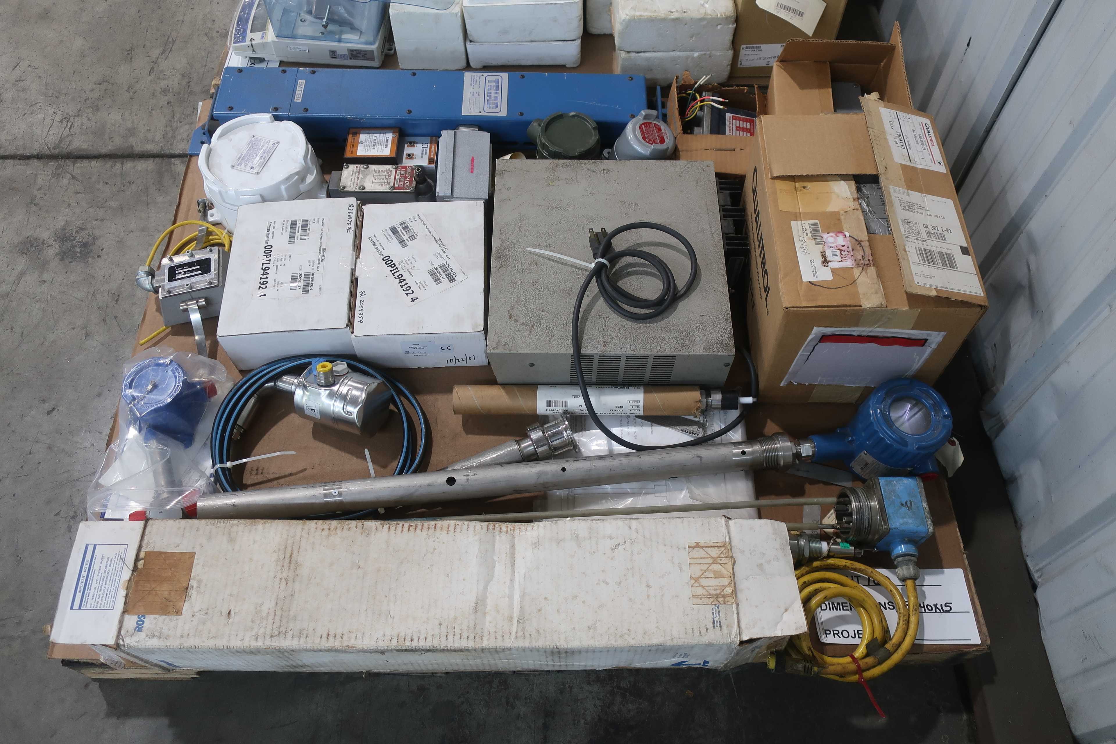2 PALLETS OF ASSORTED INSTRUMENTATION - INSTRUMENTATION