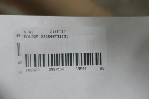 SKU 987158 - BALDOR RELIANCE 09G608T321G1 AC MOTOR 284U 3PH 5HP 1180RPM 230/460V-AC - AC MOTOR