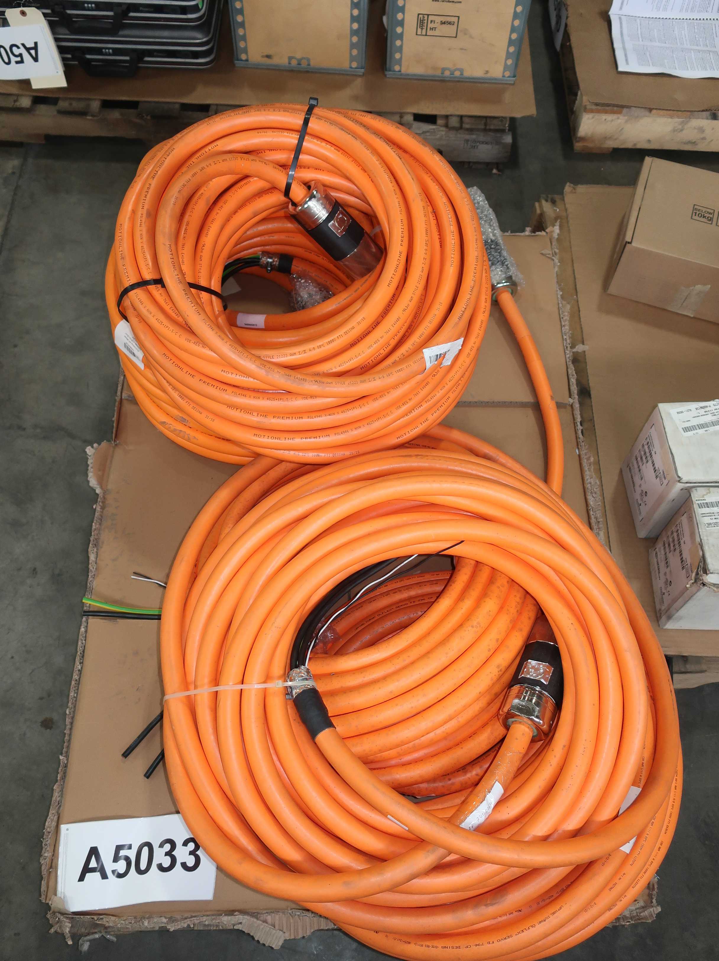 BULK QTY OF ASSORTED AUTOMATION CORDSETS - CORDSET CABLES