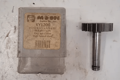 MOON CUTTER KY1200 HSS STRAIGHT TOOTH KEYSEAT CUTTER 1-1/2 X 3/8 X 1/2 IN. - MACHINE TOOLING