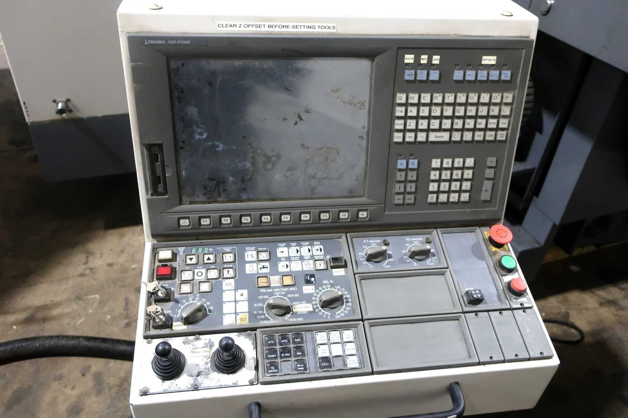 2008 OKUMA MILLAC 852V VMC, 80.7"X33.4"X29.5", 50 TAPER, 30 HP, 6K RPM, 36 ATC, OSP P200M CNC - VERTICAL MACHINING CENTERS