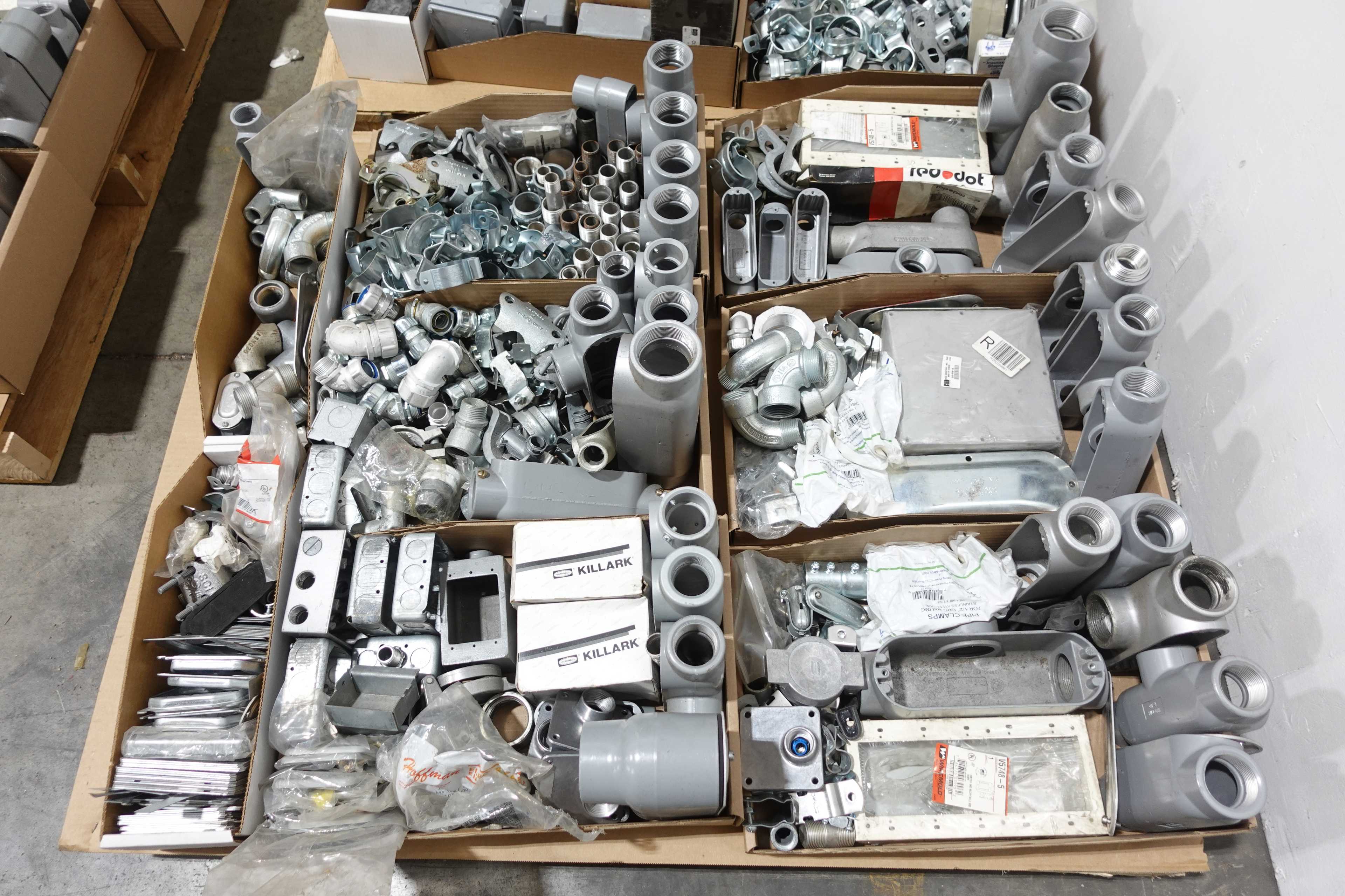 5 PALLETS OF ASSORTED CONDUIT FITTINGS - CONDUIT FITTING