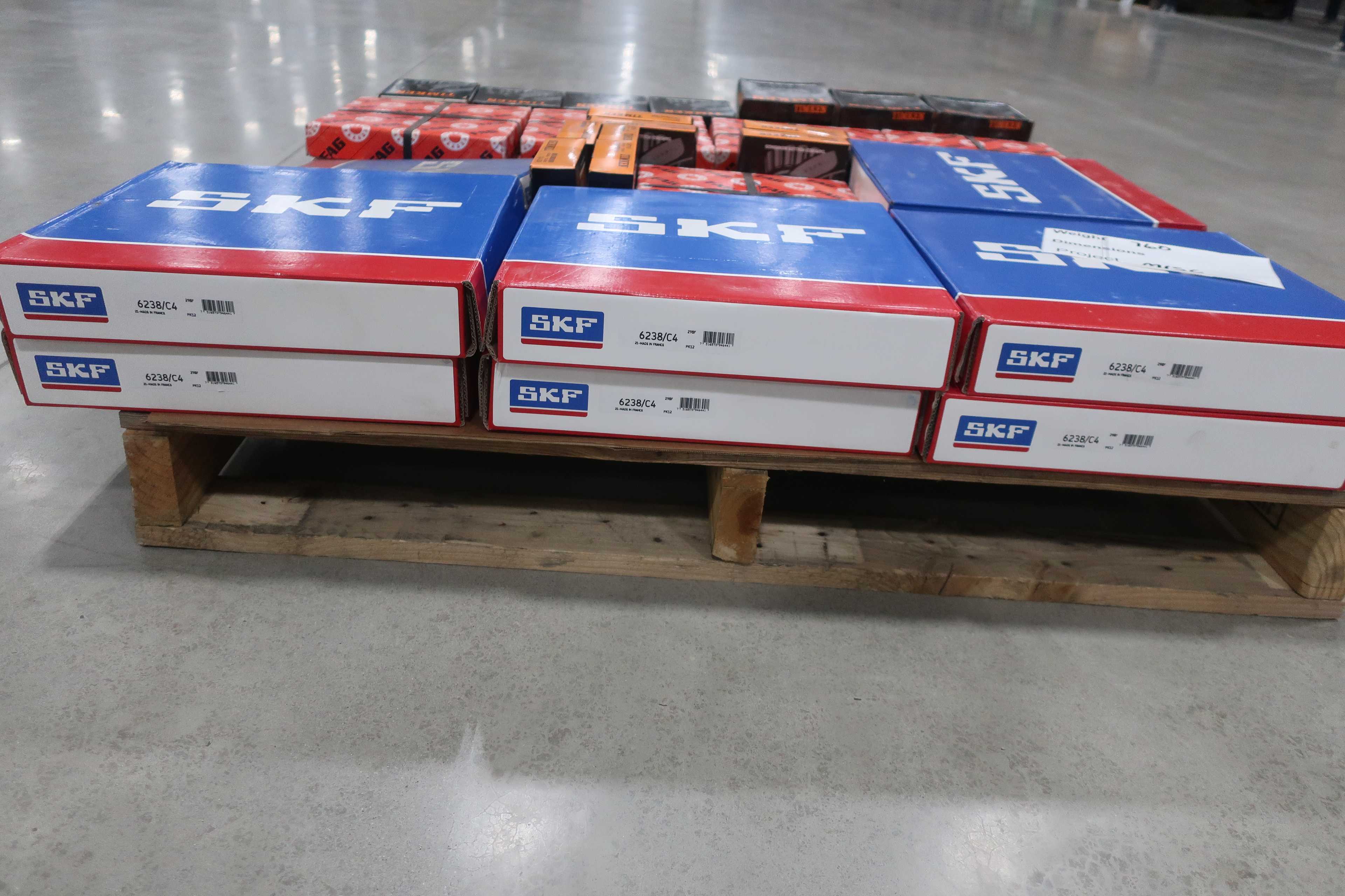 SKU 1738349 - PALLET OF ASSORTED ROLLER BEARINGS, SKF, FAG, TIMKEN - BEARINGS