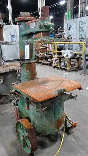 INTERNATIONAL LVJS MOLDING SQUEEZER 14IN CYL 16K+LB FORCE 24X24 TABLE 12IN DRAW - FOUNDRY MOLDING MACHINES