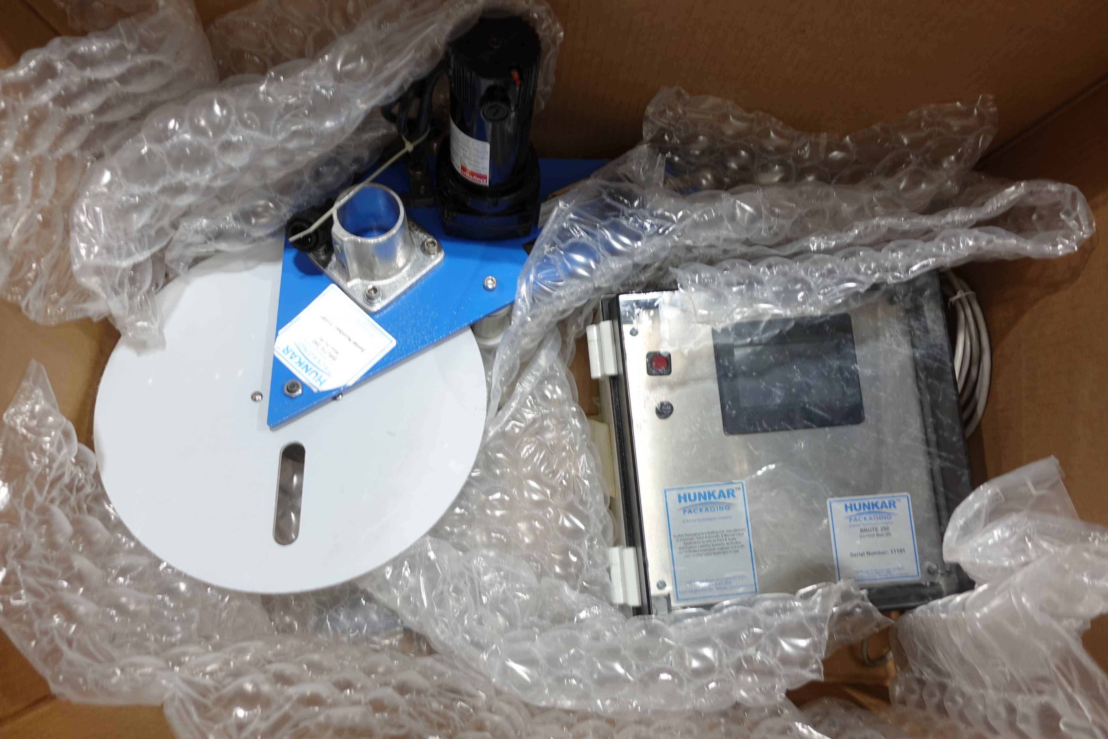PALLET OF ASSORTED OFFICE SUPPLIES, TONER, LABEL PRINTERS, PACKAGING MACHINE, PHONE, SIGNAGE - MISCELLANEOUS