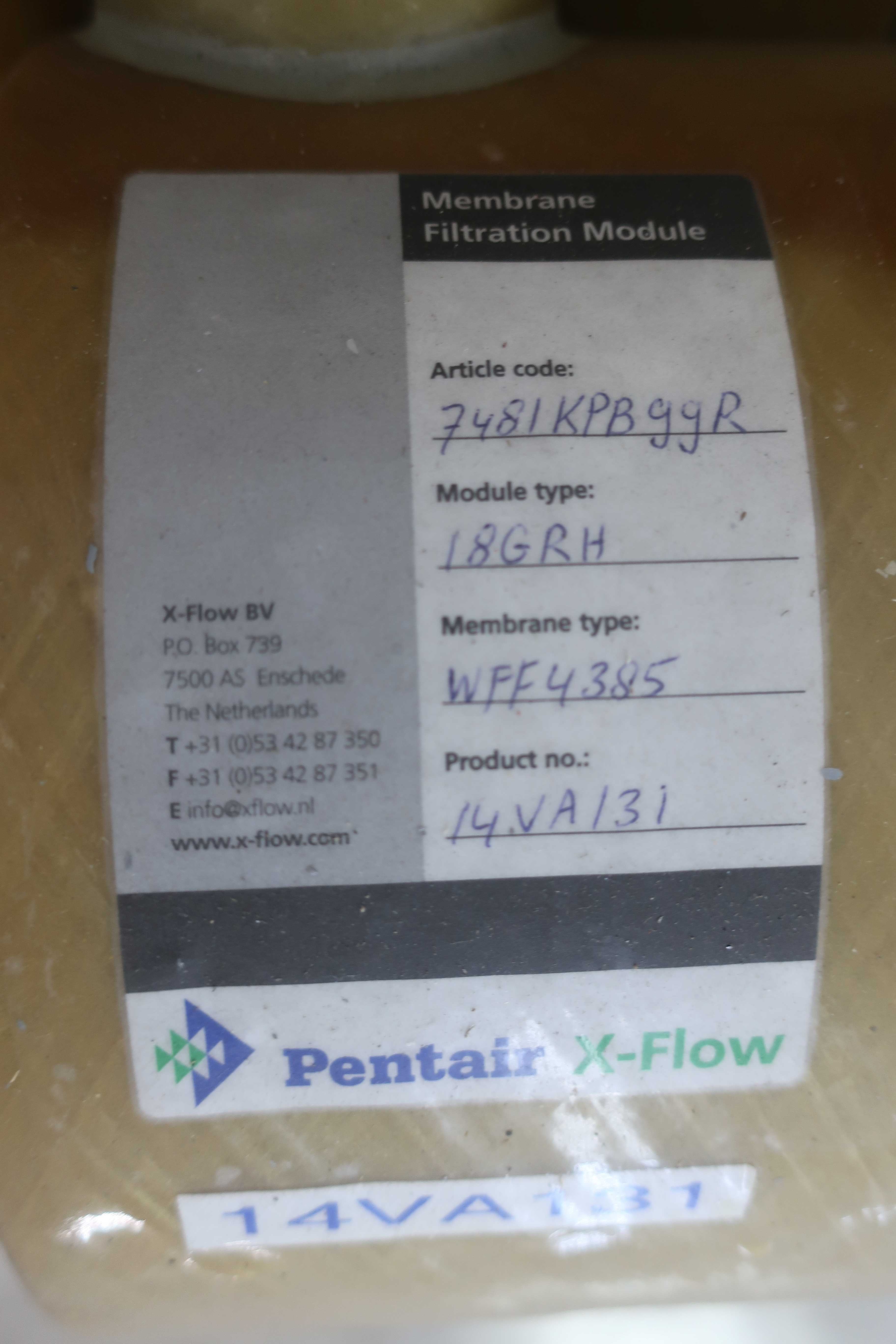 LOT OF 6 PENTAIR 18GRH PNEUMATIC FILTERS - AIR FILTER ELEMENTS