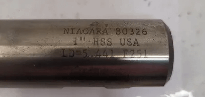 NIAGARA N80326 BALL NOSE JOBBER DRILL, 1" DIA, 4 FLUTE, 10.5" OAL, 1" HSS - MACHINE TOOLING