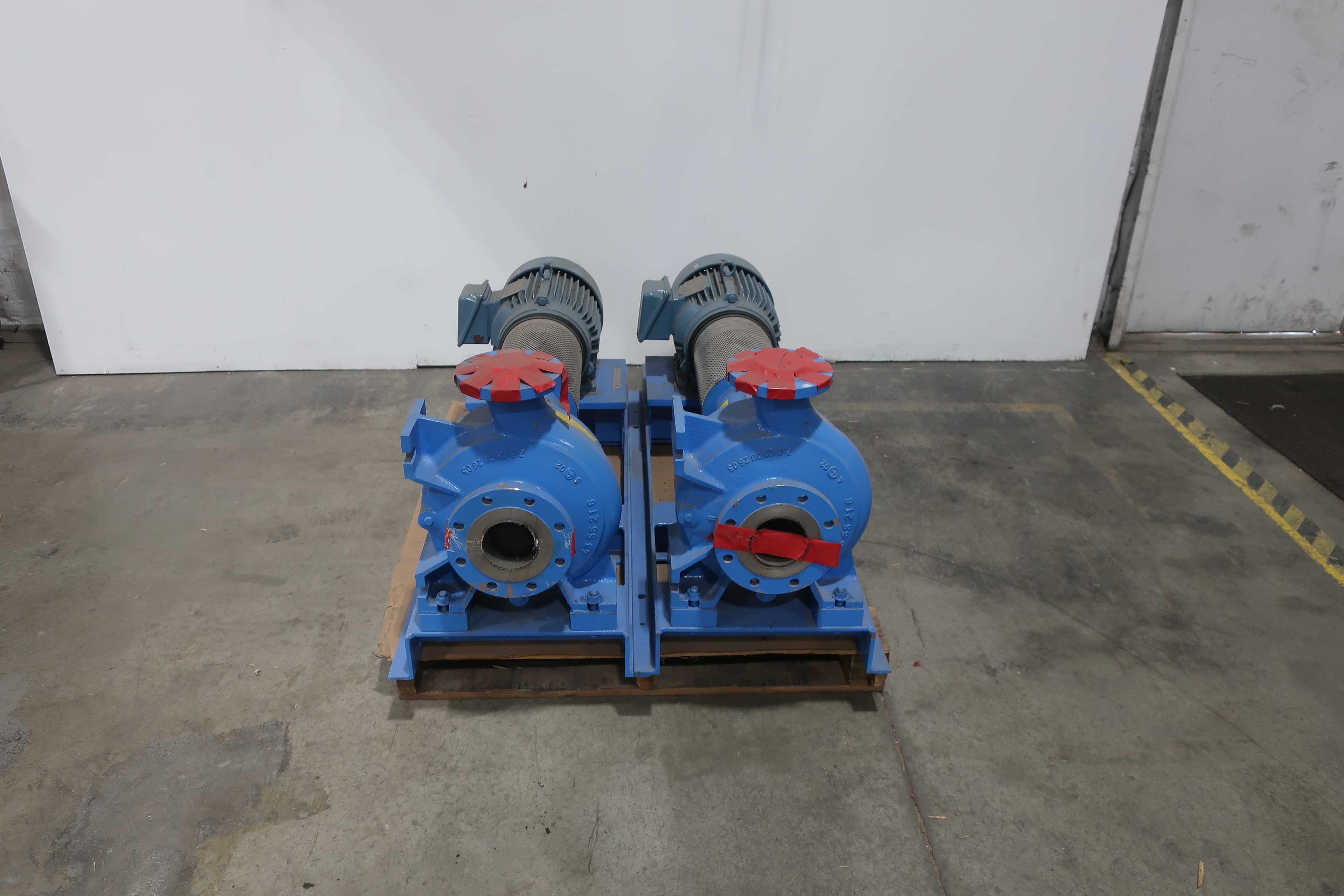 SKU 1740777 - LOT OF 2 FAPMO 80.250H IRON 3IN 90GPM 15M 10HP 4IN 575V-AC CENTRIFUGAL PUMPS - CENTRIFUGAL PUMP