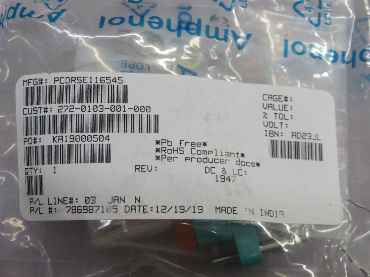 LOT OF 22 AMPHENOL 272-0103-001-000 SO-1049-8772 RELAY SOCKET - PLUG-IN RELAY