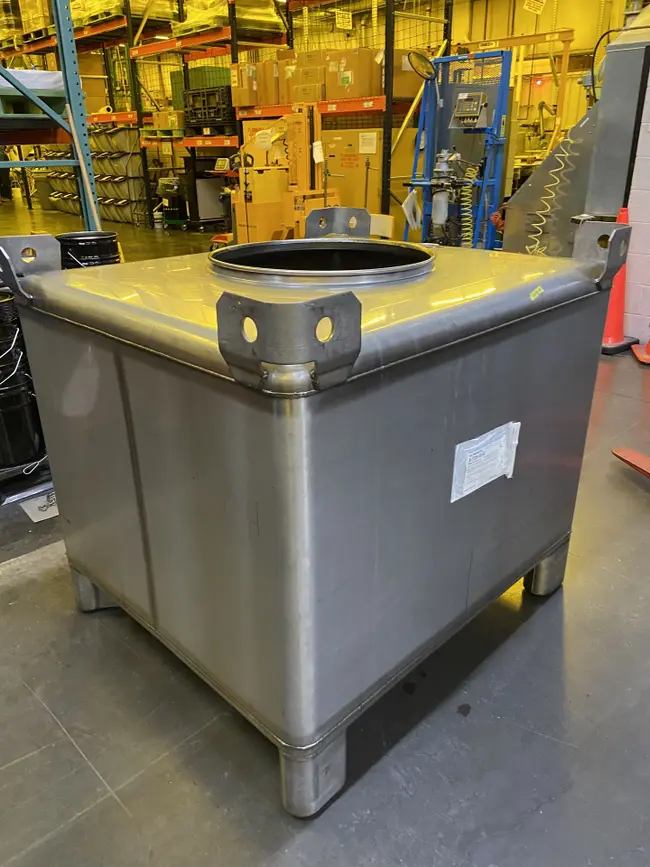 2018 TRANSTORE/METALCRAFT 300 GALLON STAINLESS STEEL IBC TOTE TANK - undefined