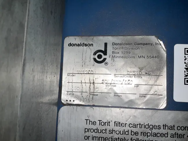 DONALDSON VS 1200 DUST COLLECTOR - undefined