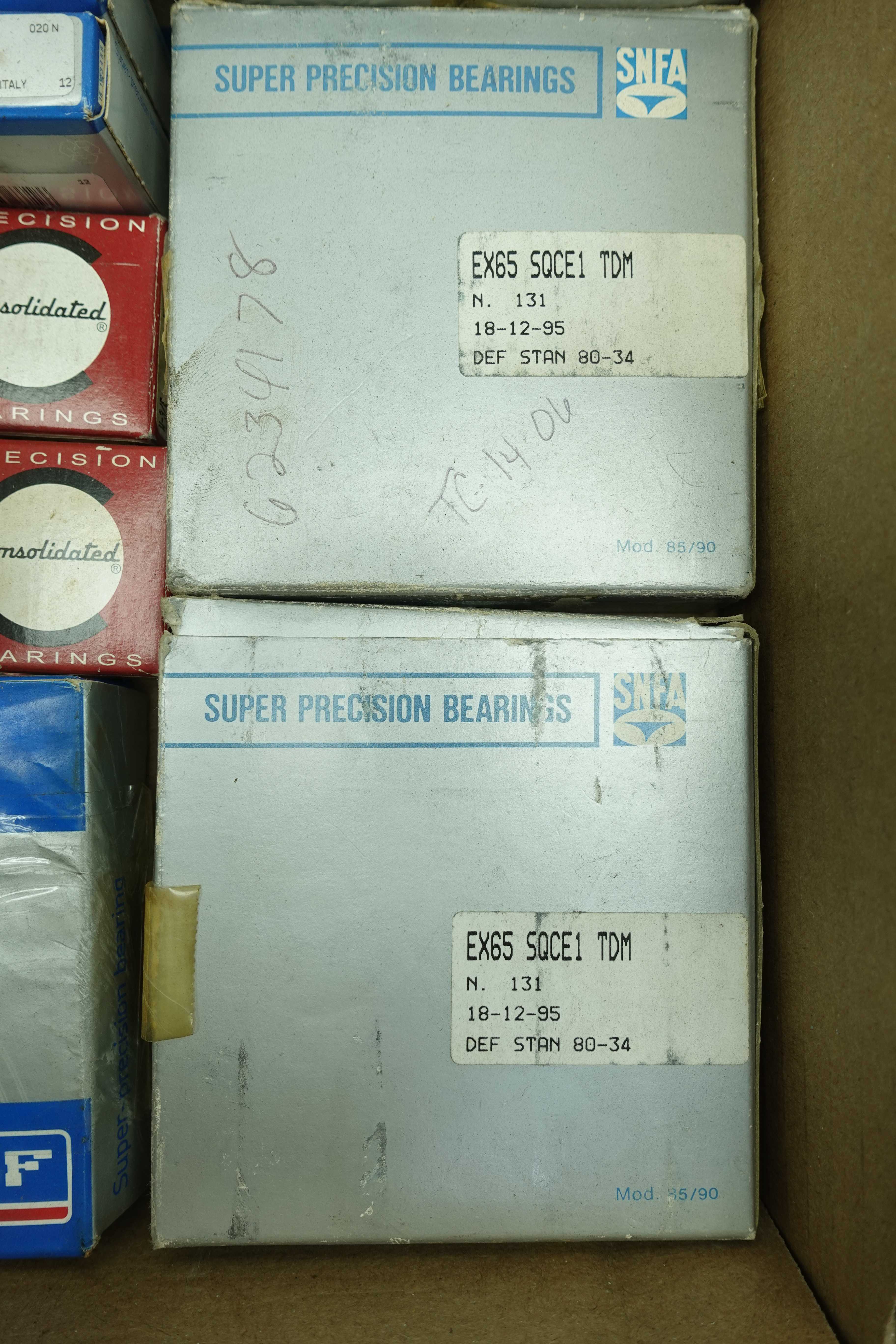 SKU 1710862 - TOTE OF ASSORTED PRECISION BEARINGS - BEARINGS