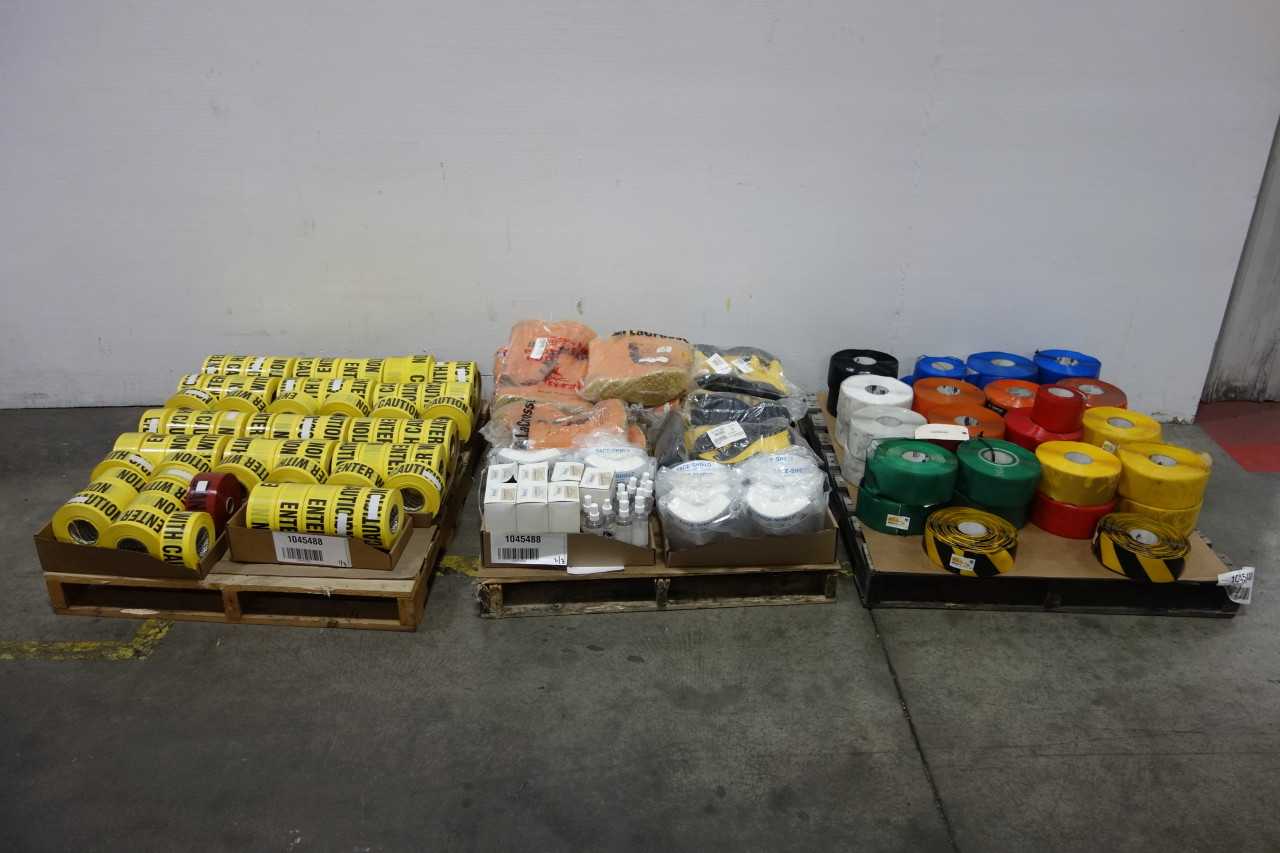 3 PALLETS OF ASSORTED SAFETY SUPPLIES AND PPE - PPE