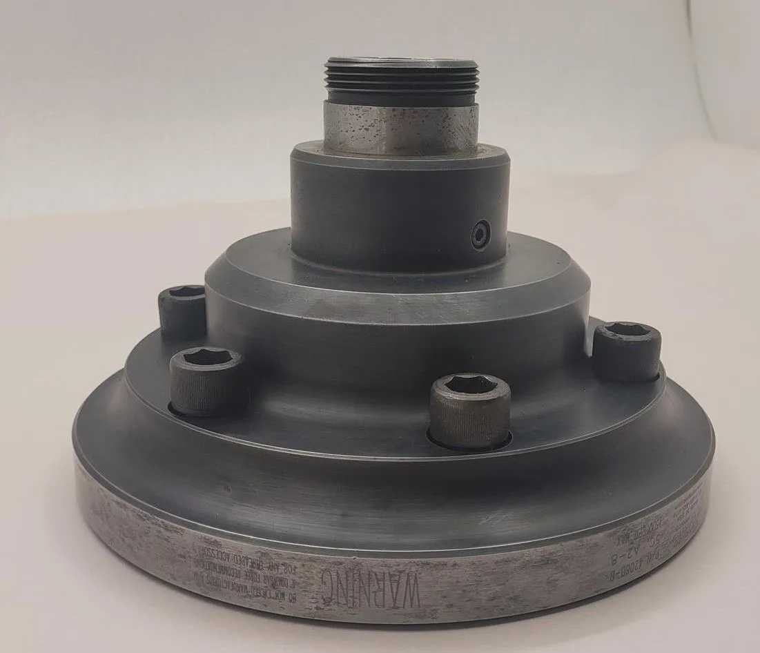 ROYAL PRODUCTS 42060-B 5C COLLET CHUCK CNC LATHE PULLBACK NOSEPIECE A2-8 MOUNT 4500 RPM - MACHINE TOOLING