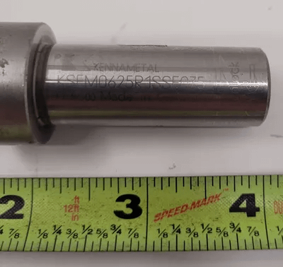 KENNAMETAL KSEM INDEXABLE DRILL, COOLANT THRU, 5/8" CUT DIA, 3/4" SHANK, 2 FLUTES, 4" OAL - MACHINE TOOLING