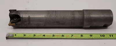CLP 2008 HEAVY DUTY 11 INCH SHOULDER SQUARE END MILL, 3 INSERTS, 2.0" SHANK - MACHINE TOOLING