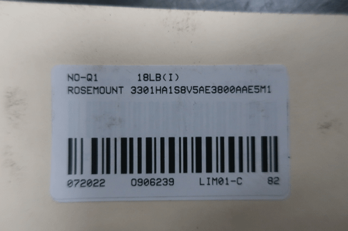 SKU 906239 - ROSEMOUNT 3301HA1S8V5AE3800AAE5M1 RADAR LEVEL TRANSMITTER - LEVEL TRANSMITTER
