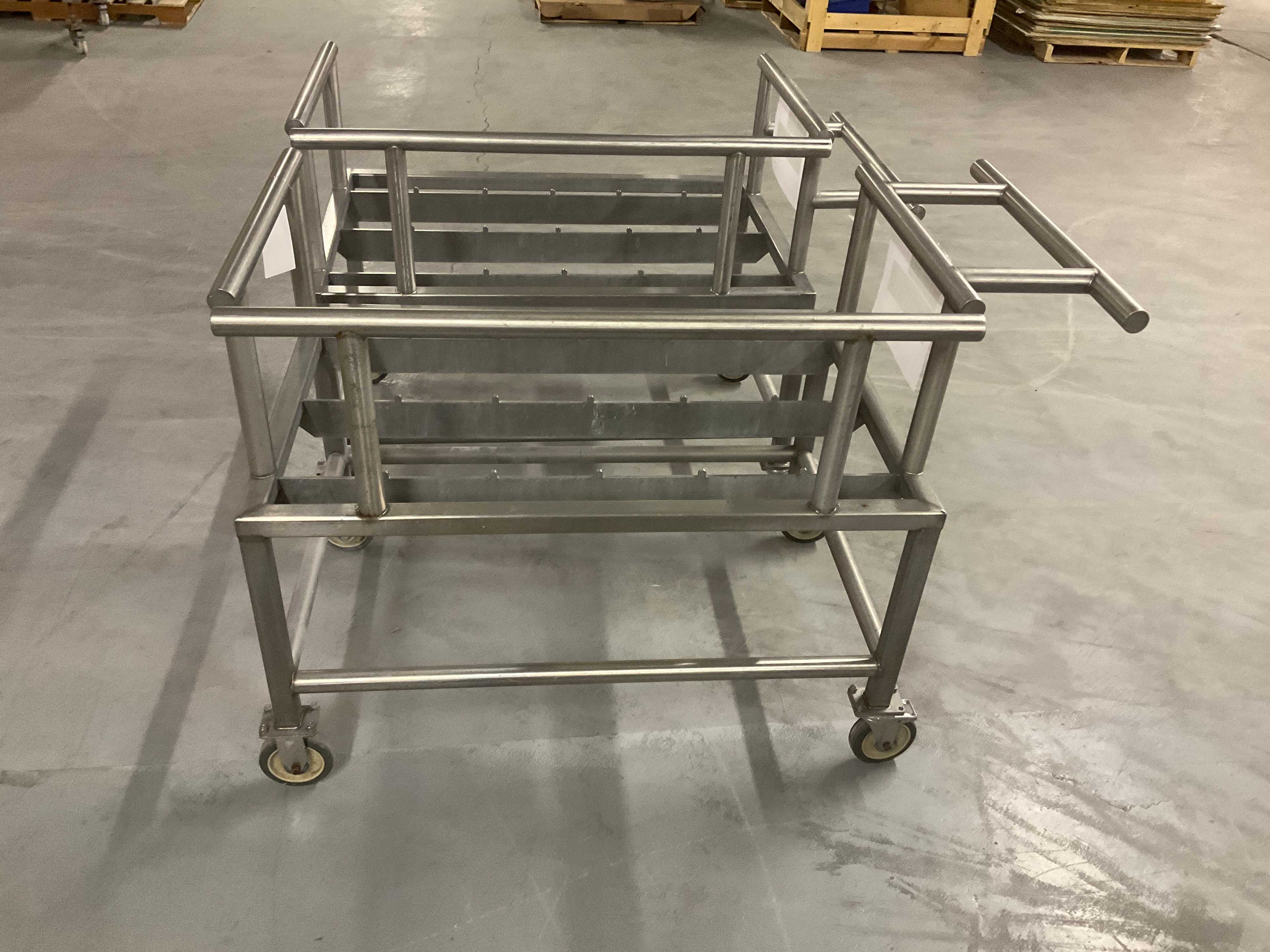 Lot of 2 Stainless Steel Carts - ROLLING CART