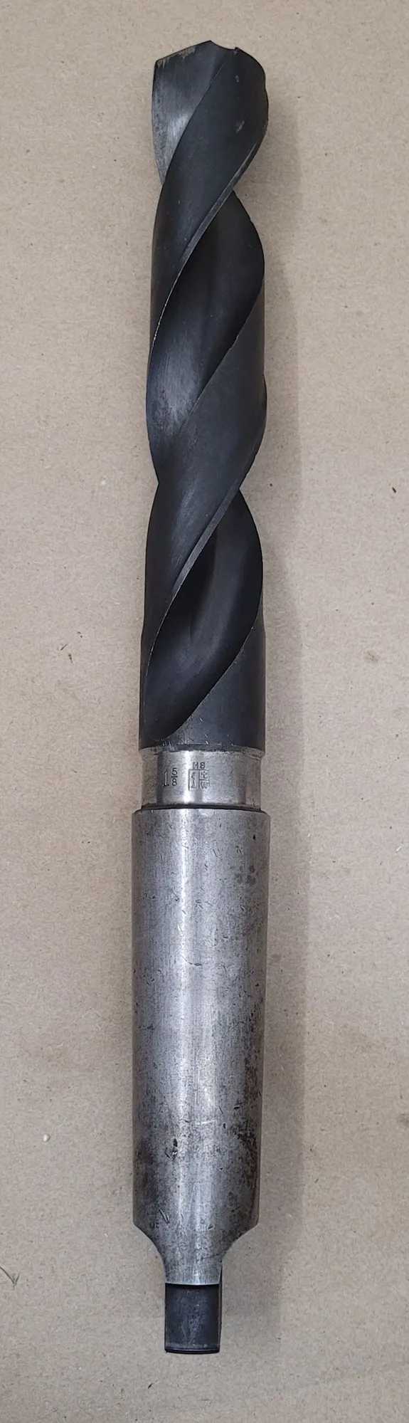 1TW HIGH-SPEED TWIST DRILL, 1-5/8" DIA, 17" OAL, 5MT TAPER SHANK, 10" FLUTE LENGTH - MACHINE TOOLING