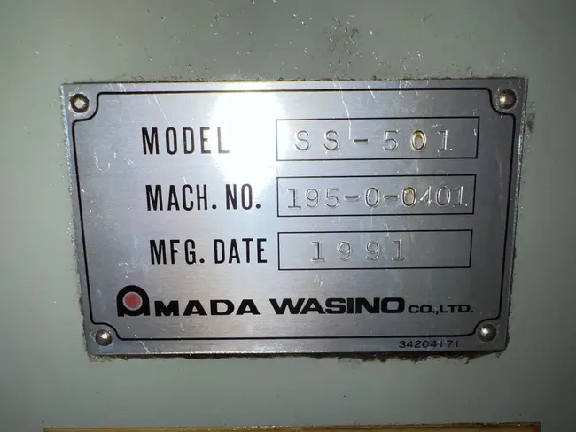 1991 AMADA WASINO SS-501 SURFACE GRINDER - undefined