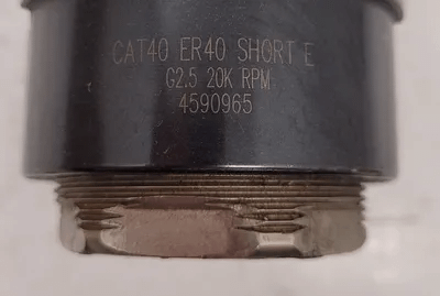 ISCAR CAT40 ER40 SHORT E COLLET CHUCK G2.5 20K RPM TOOL HOLDER - MACHINE TOOLING