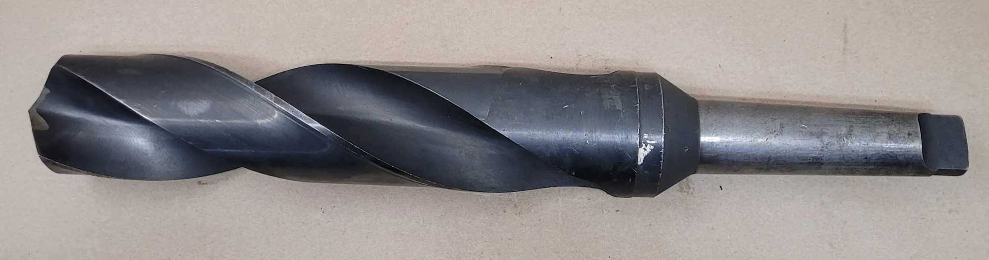 CLE-FORGE 2-31/32" TWIST DRILL, 5MT SHANK, 22" OAL, 14" FLUTE, 6" SHANK, HIGH-SPEED STEEL - MACHINE TOOLING